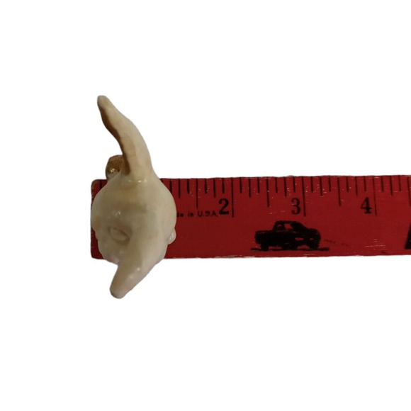 Decorative Easter Rabbits Bunny Figurines White Ivory Gold Bisque 80's RARE VTG - Picture 15 of 16